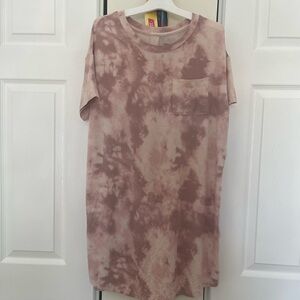 Stars above Tie Dye Midi T-Shirt Dress